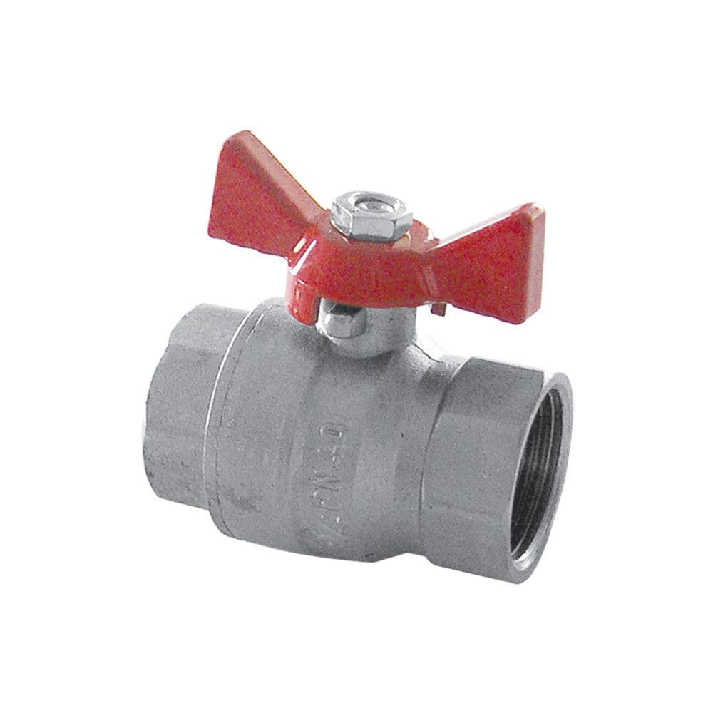 robinet à bille passage intégral manette papillon 1/2" FF vue 1