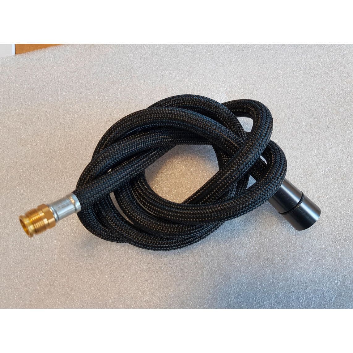 02288 Flexible de douche Kruidvat, noir/graphite mat, avec écrou conique long, 150 cm vue 1
