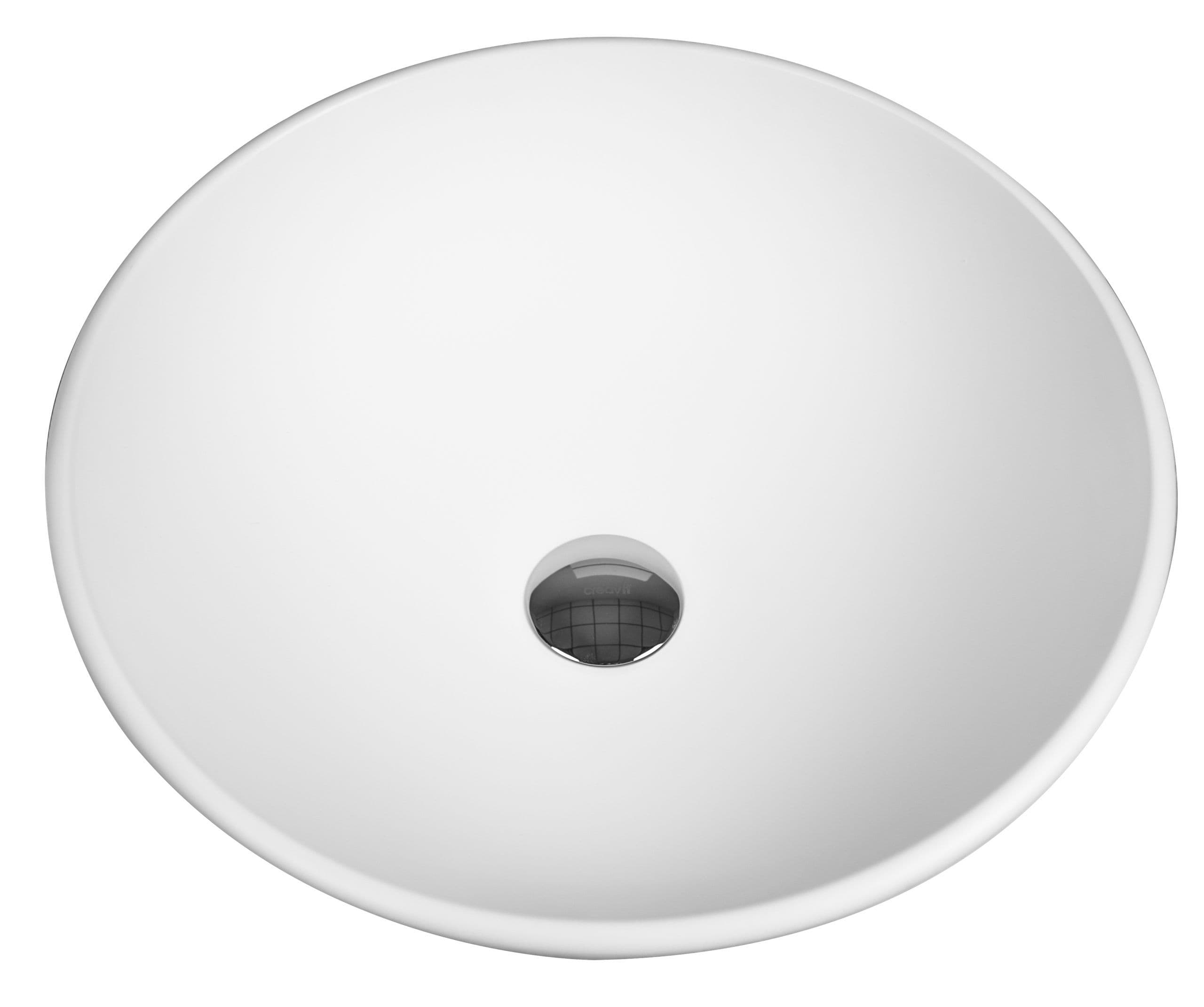 ALONI PER SOLID SURFACE VASQUE À POSER (42X14CM) - BLANC MAT vue 1