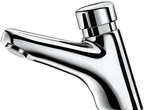 ROBINET LAVABO TEMPORISE TEMPOSTOP 2 DELABIE 7SEC.CHROME vue 1