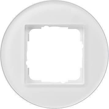 Cadre de finition Gira Studio Blanc verre Blanc vue 1