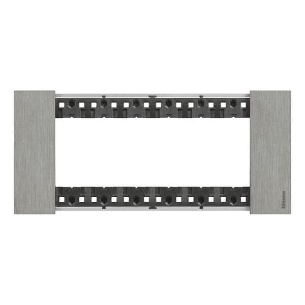 LNow plaque 6 modules Acier pour support référence K4706 vue 1