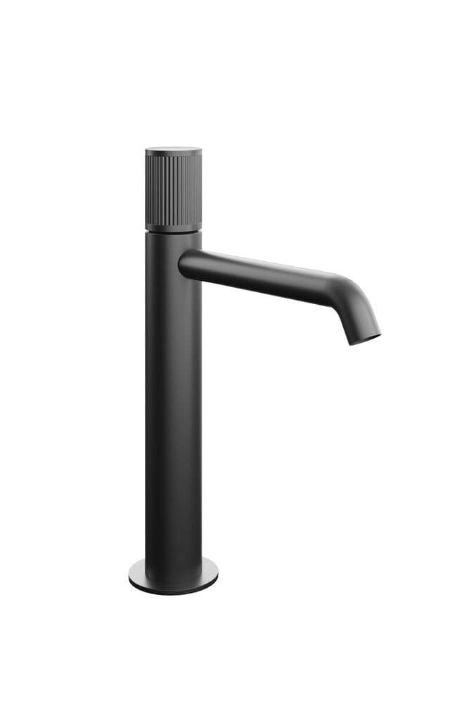 Van Marcke Ondine mitigeur lavabo haut noir mat vue 1