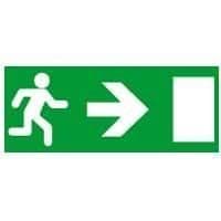 Pictogramme porte / flèche droite / homme pour luminaire sécurité strio 2 / G5 / étanche vue 1