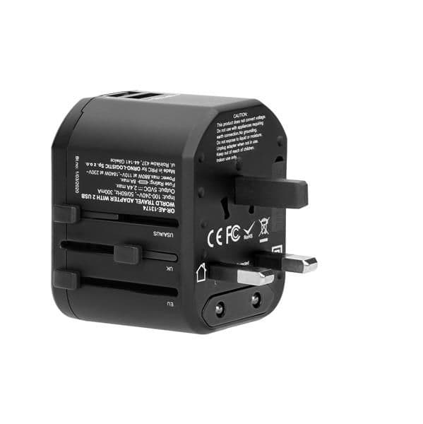 Adaptateur de voyage universel GOworld avec Usb. Fonctionne dans plus de 200 pays, 100 - 240V, 8A vue 1