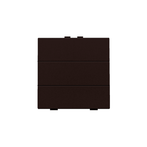 Bouton-poussoir sextuple pour Niko Home Control, couleur dark brown coated vue 1