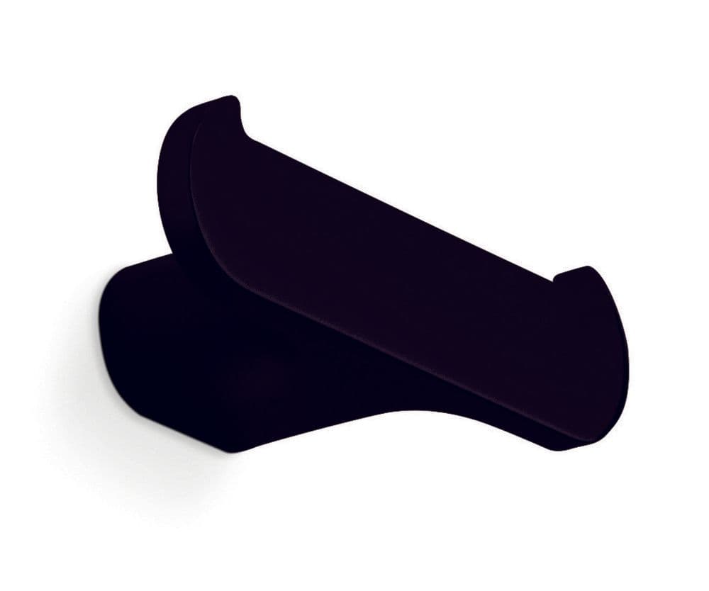 Van Marcke Collection Scura patère double mur 90x30x40mm laiton noir soft touch vue 1