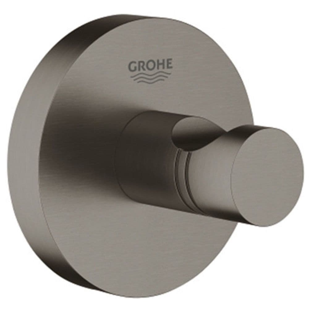 Grohe Essentials crochet simple métal fixation invisible Brushed Hard Graphite vue 1