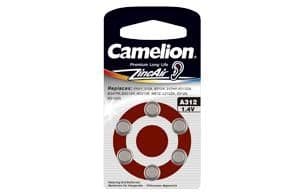 Camelion - pile Zinc Air - 1,4V / A312 - 6 piles vue 1