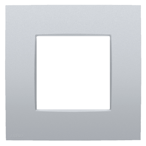 Plaque de recouvrement simple, couleur Niko Intense sterling coated vue 1