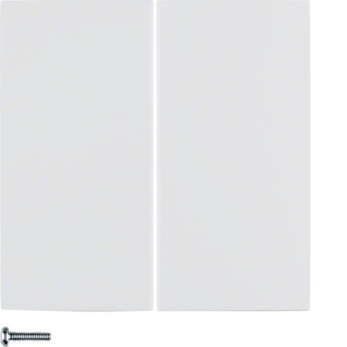 Touche pour variateur électronique universel double Berker S.1 / B.3 / B.7 Blanc polaire, brillant vue 1