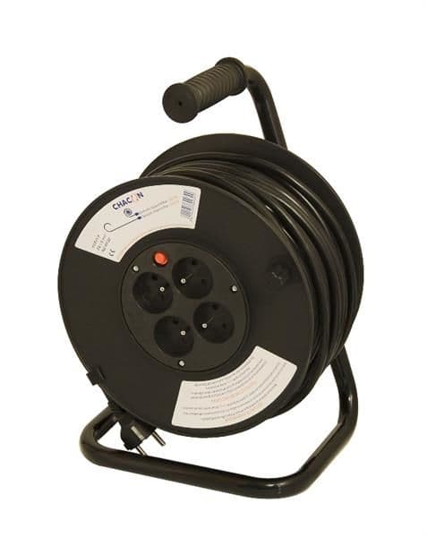 Dérouleur 3G1.5 + sécurité thermique 40m 4 x 10 / 16A vue 1