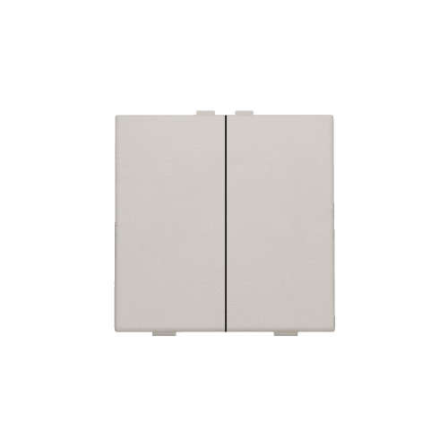 Bouton-poussoir double pour Niko Home Control, couleur light grey vue 1