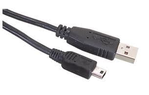 Câble - fiche Usb A mâle - fiche mini Usb A mâle - 1.8m vue 1