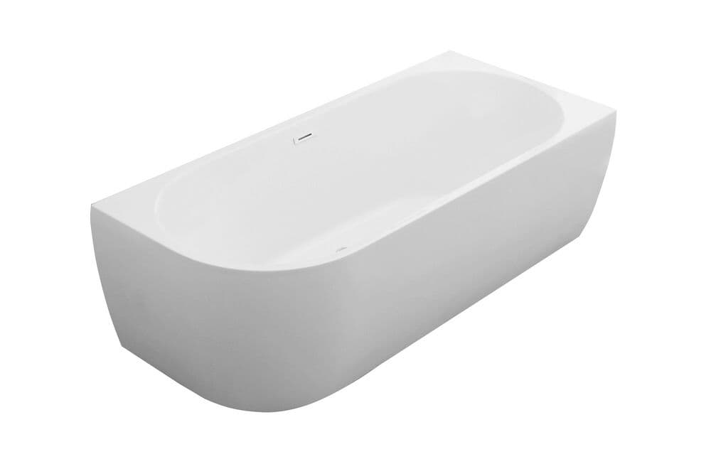Van Marcke D-Shape Design baignoire duo 180x80 droite opaque vue 1