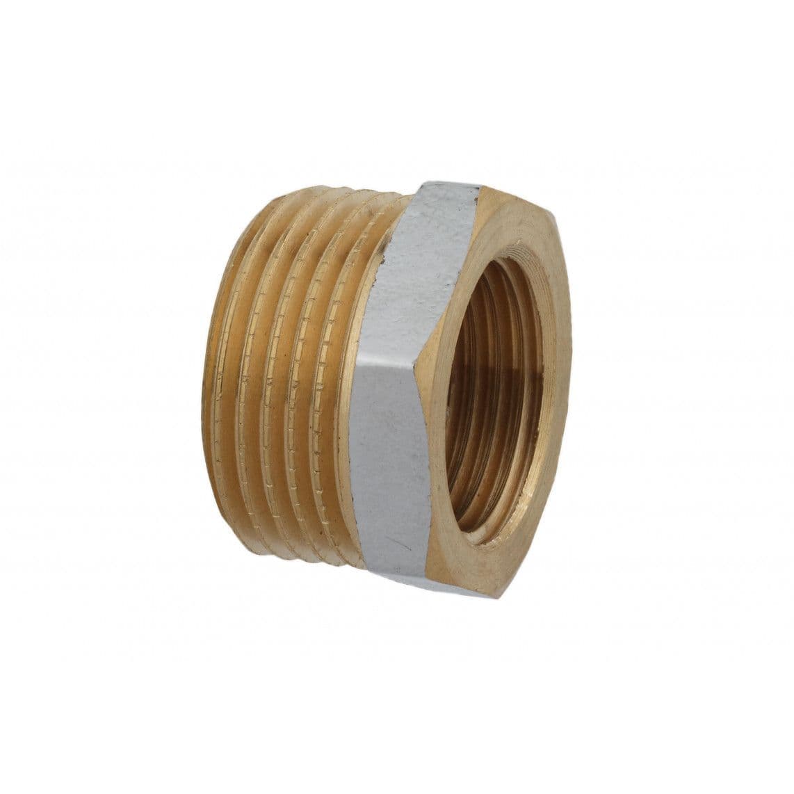 989332155 Raccord réducteur en laiton, chromé, 3/4" M x 1/2" F, vue 1
