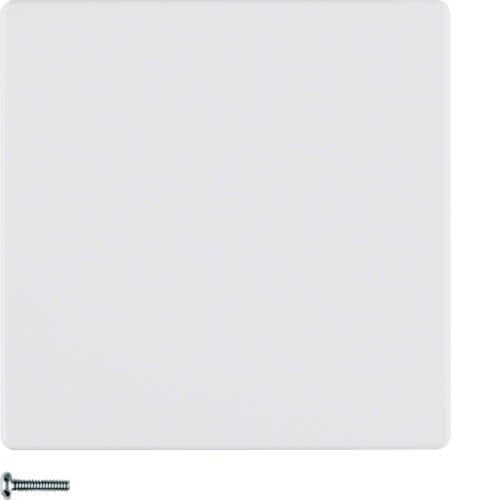 Touche pour variateur électronique universel simple Berker Q.1 / Q.3 Blanc polaire Velours vue 1
