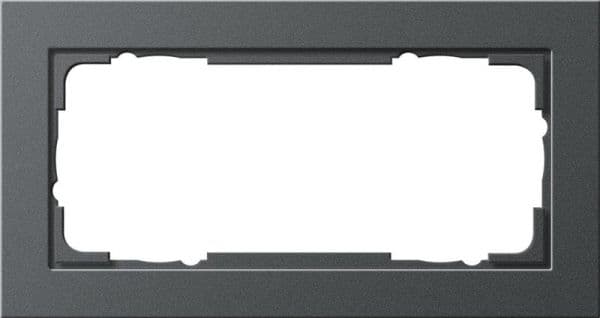 Cadre de finition Gira E2 Anthracite vue 1