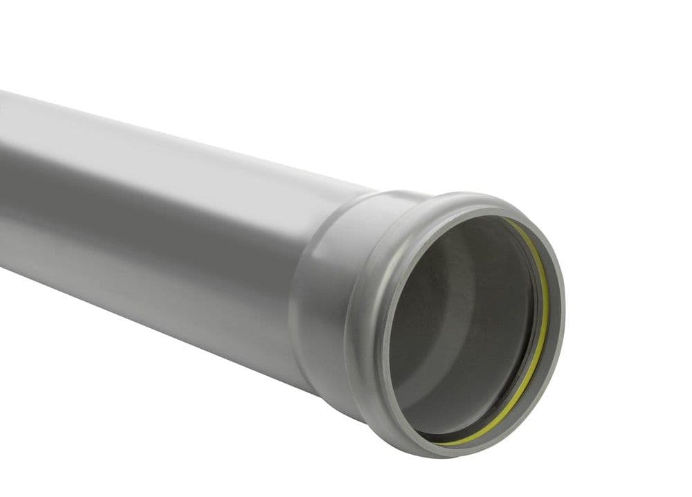 Kabelwerk Eupen Eucarigid-RE SN2 tube d'égouttage PVC Benor D125 x 3,2 mm L 5 m gris vue 1