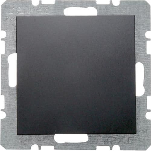 Cache - trou avec support métallique Berker S.1 / B.3 / B.7 Anthracite, mat vue 1