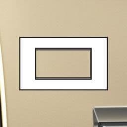 LivingLight - plaque air 4 modules Or mat vue 1