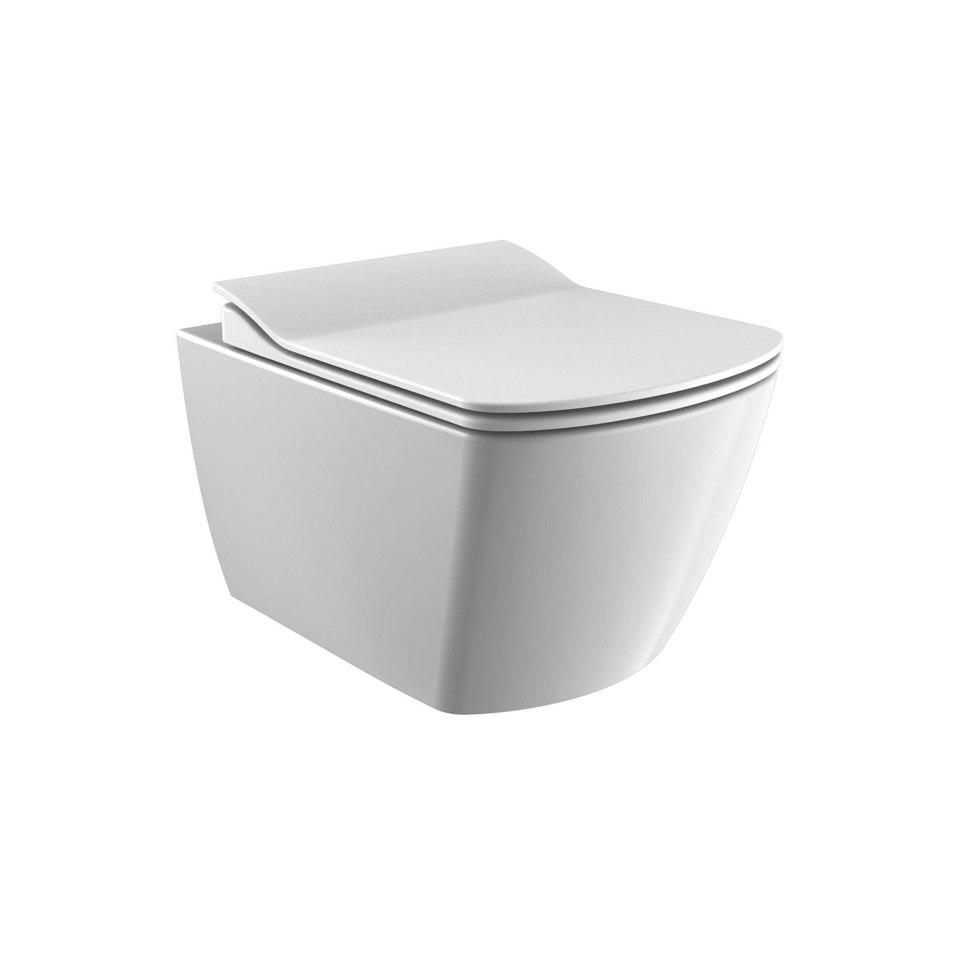 CREAVIT ELEGANT WC SUSPENDU - SANS BRIDE - SANS ROBINET BIDET - SANS ABATTANT WC - BLANC BRILLANT vue 1
