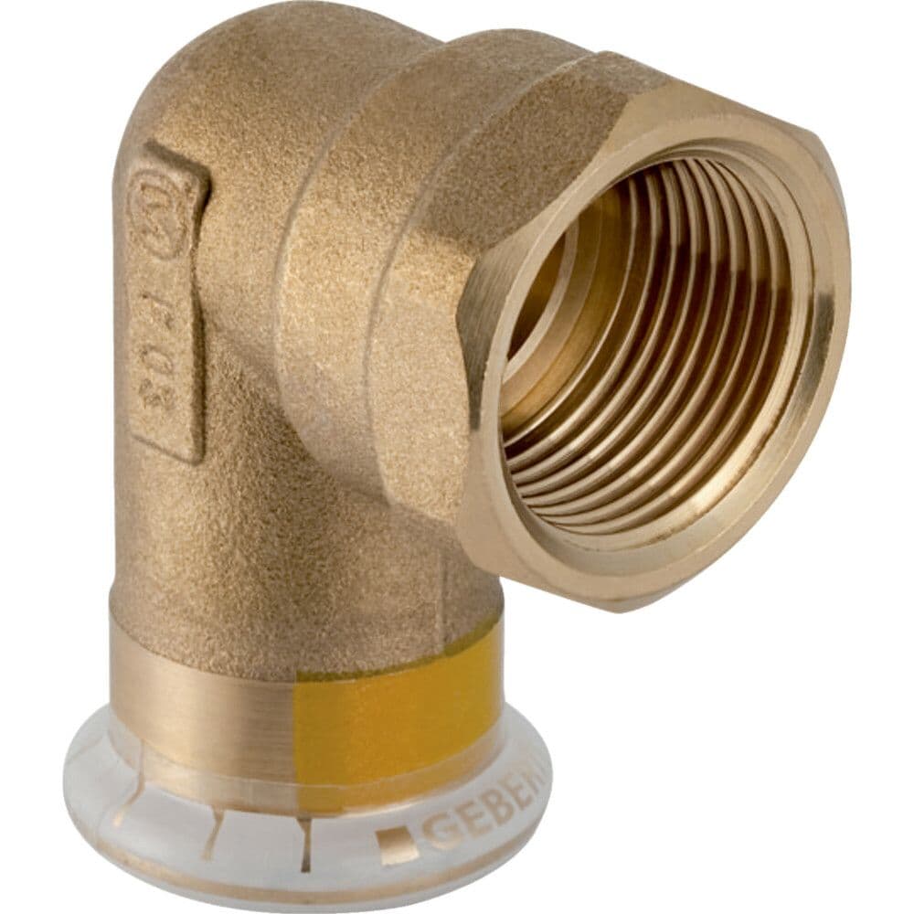 Geberit Mapress raccord sertir cuivre pour gaz équerre 90° intérieur F 18-1/2F vue 1