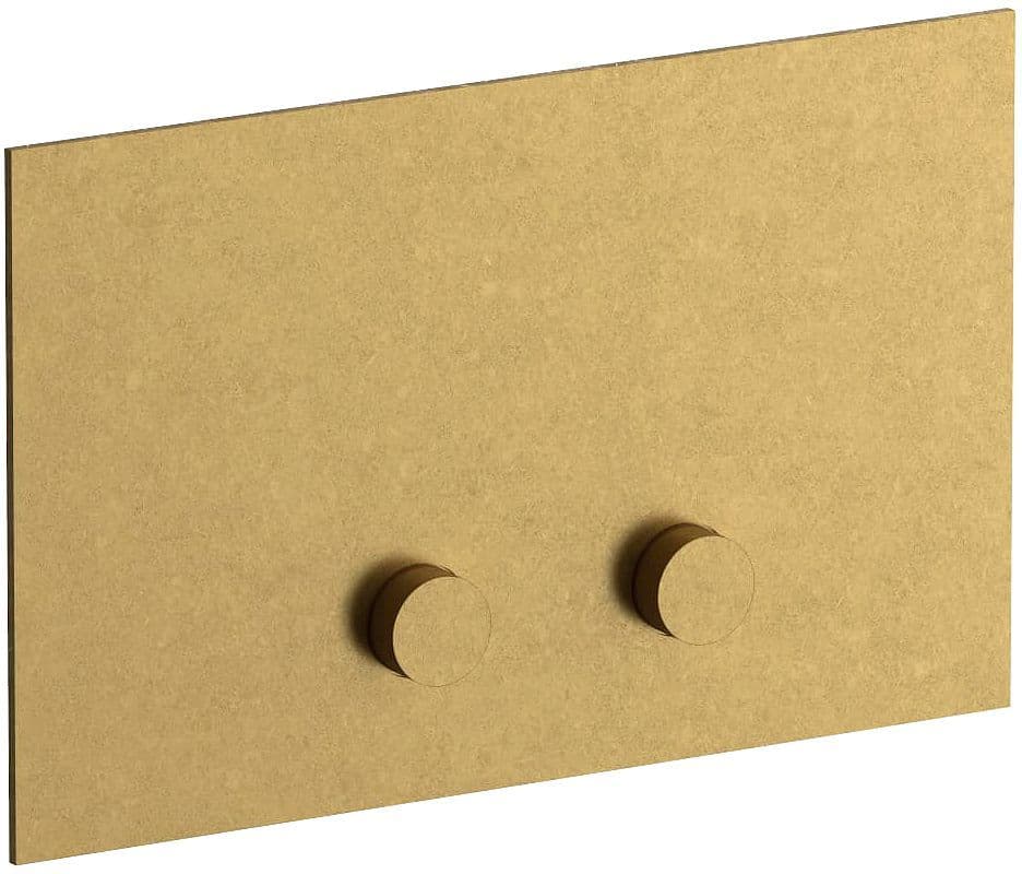 PLAQUE DE COMMANDE 2-TOUCHES POUR GEBERIT SIGMA8 SIGMA12 ICONA CLASSIC FANTINI PURE BRASS PVD vue 1