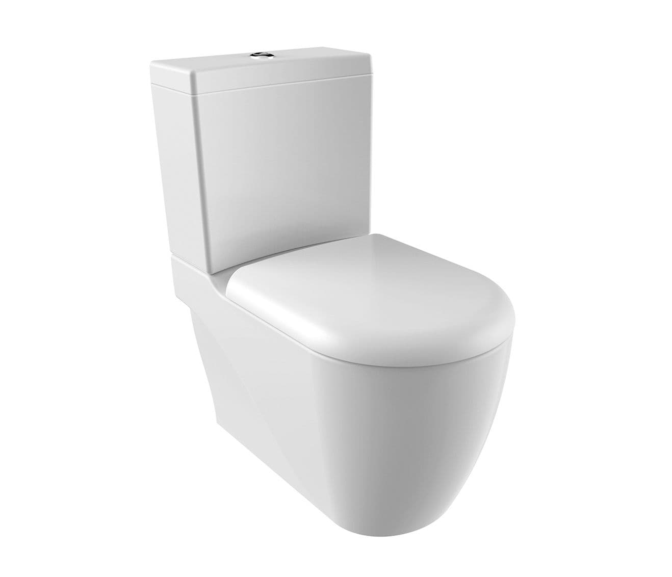 GRANDE XXL CUVETTE WC À POSER, SANS HYGIÈNE (BIDET), SORTIE MUR/VERTICALE vue 1
