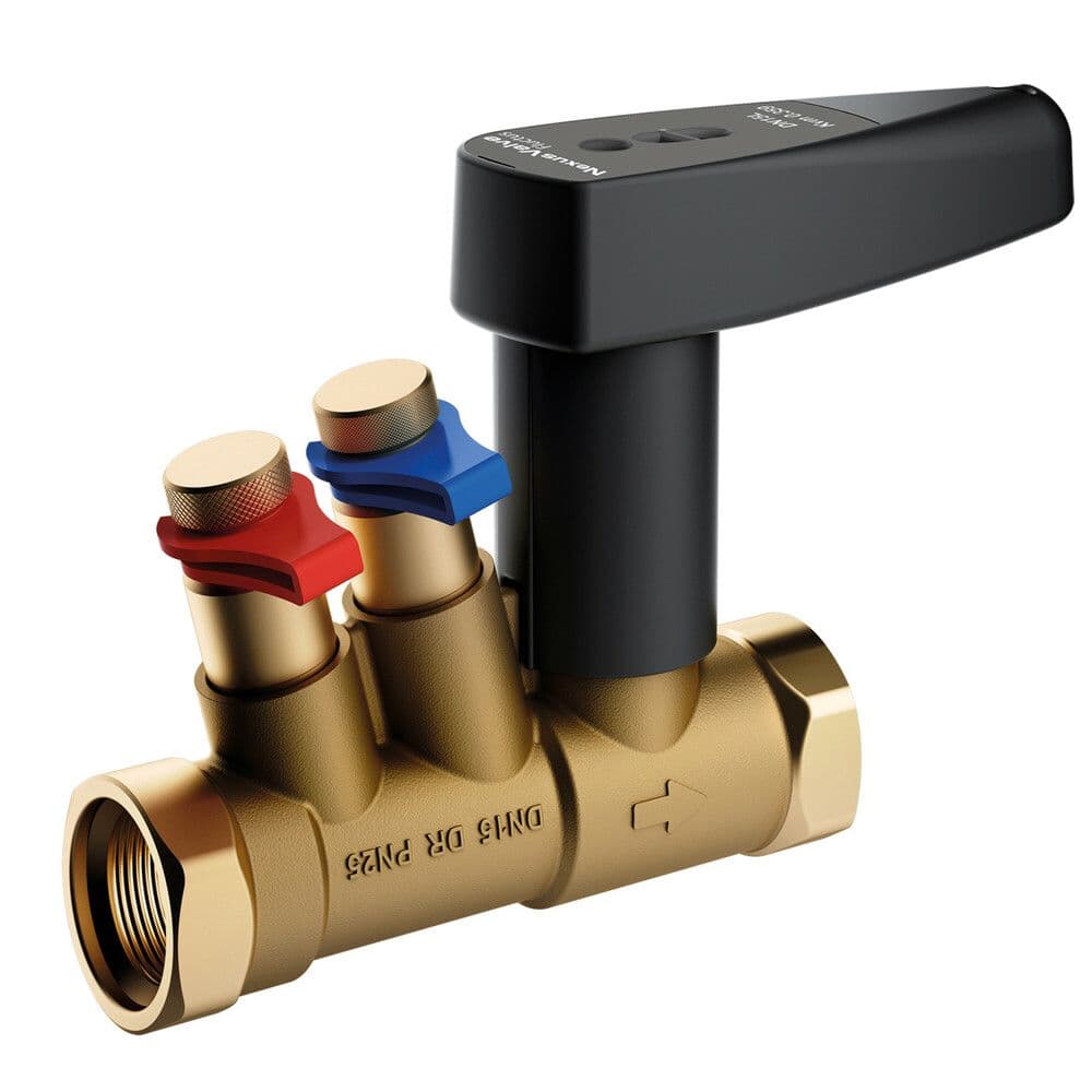 Comap NexusValve Fluctus vanne statique d'équilibrage DN25S 4/4"F/F sans purge vue 1