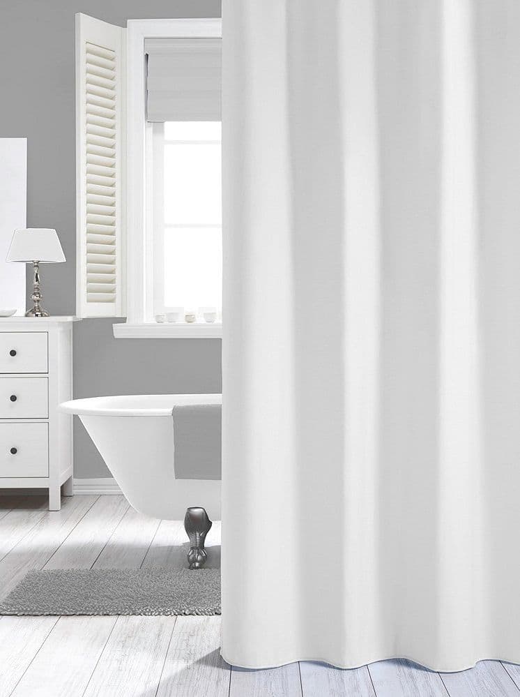 RIDEAU DOUCHE PEVA SEALSKIN 120CM GRANADA BLANC vue 1