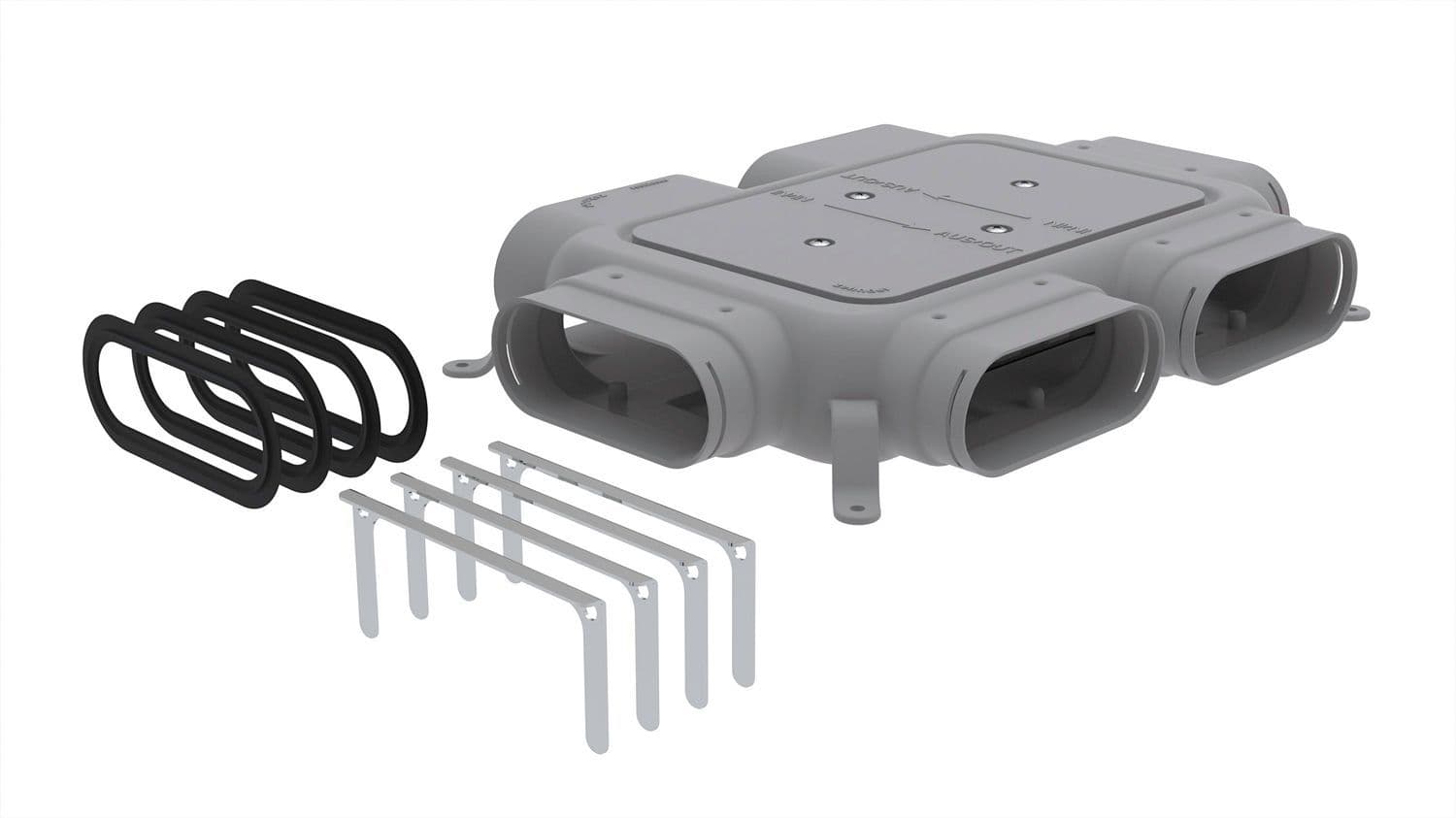 CAISSON DE DISTRIBUTION COMFOFLAT 4 RACCORDEMENTS vue 1