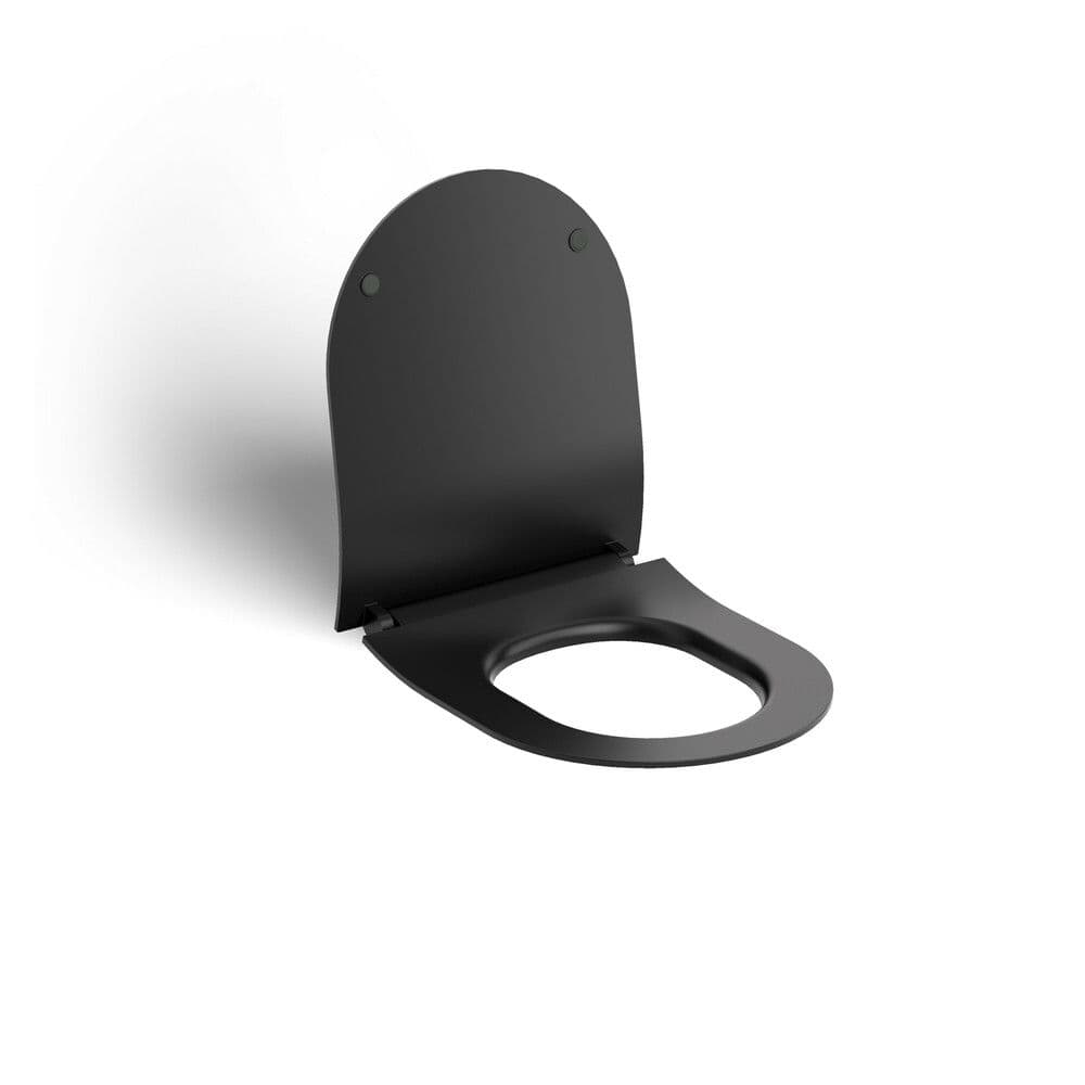 Clou Hammock abattant fin soft close quick release noir mat vue 1