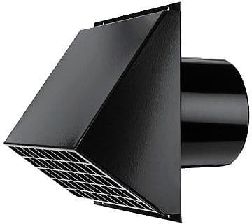 PASSAGE MURAL POUR SYSTEME DE VENTILATION D255/200 NOIR VASCO vue 1