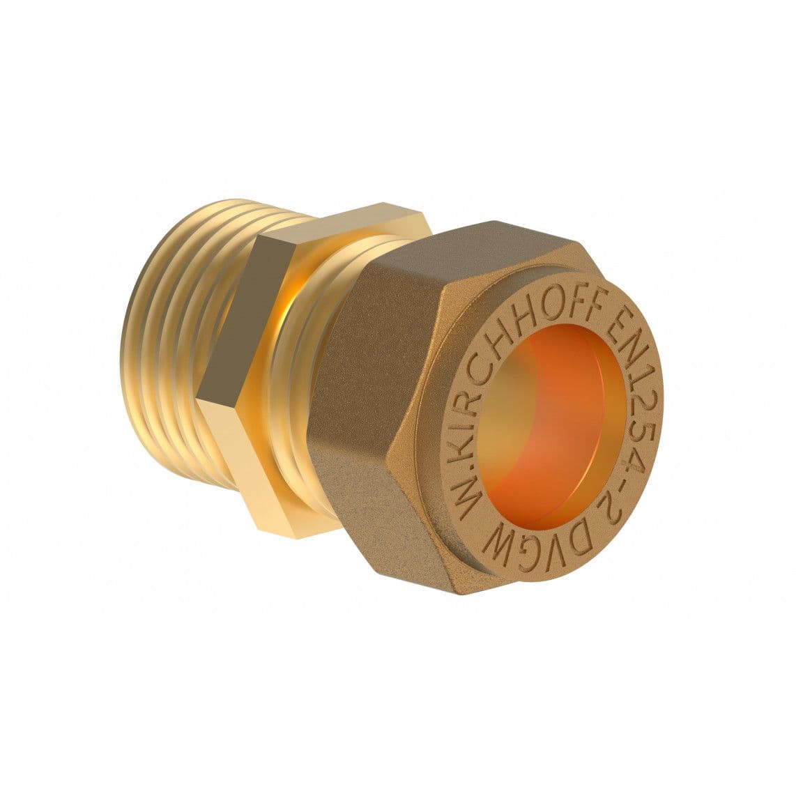 989457717 LT pièce intermédiaire, vierge, 22 mm x 3/4" M, raccord à serrer pour tube en cuivre, vue 1