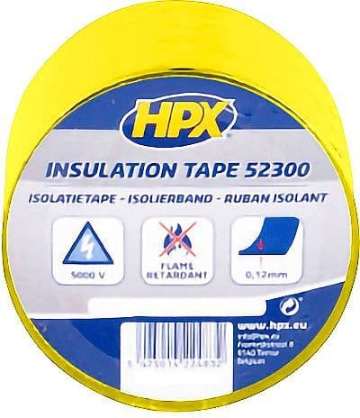 RUBAN D'ISOLATION PVC 5CM 20M JAUNE vue 1