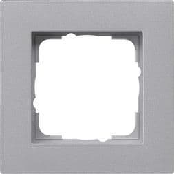 Cadre de finition Gira E2 pour le montage plat teinte Alu vue 1