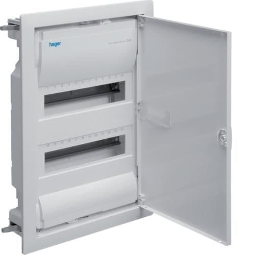 Coffret Volta encastré - 2 rangées - 24 modules IP30 vue 1