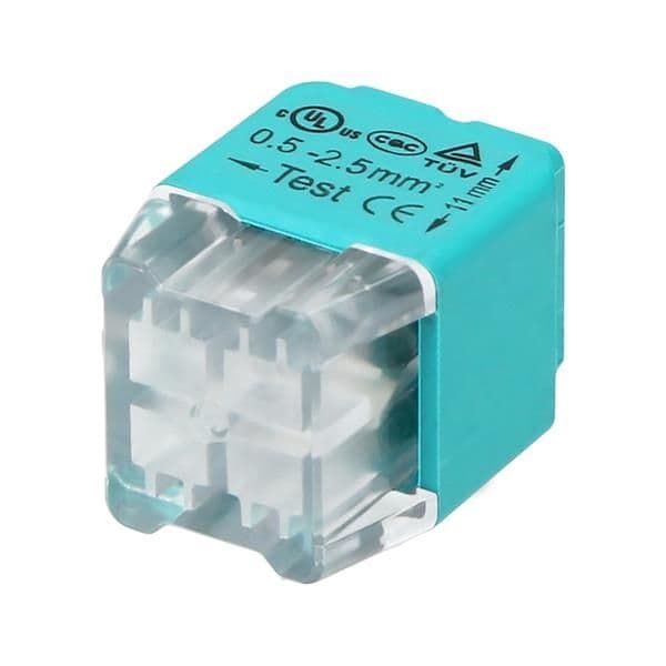 Sachet de 10 connecteur à 4 fils. pour fil 0,75 - 2,5 mm² CEI 300V / 24A vue 1