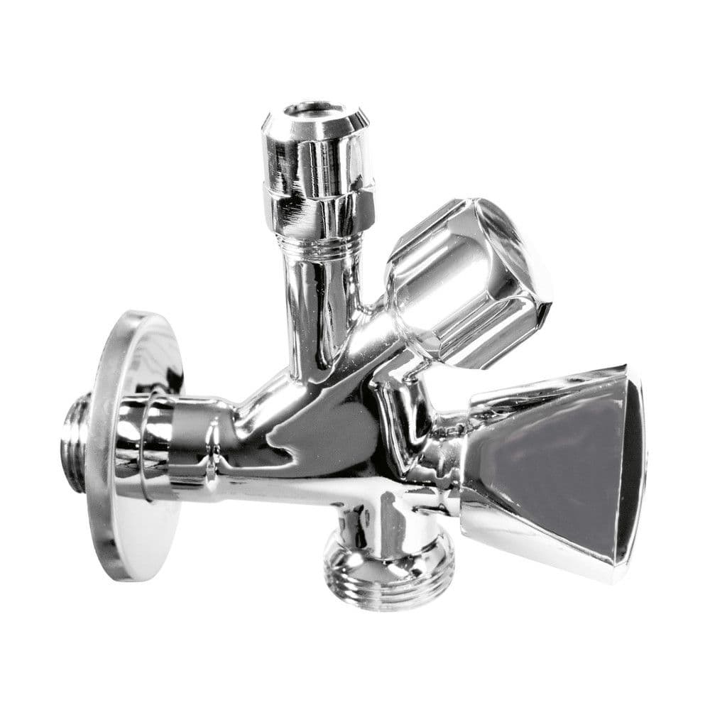Van Marcke Pro robinet d'alimentation 1/2"M x 10 mm x 3/4" vue 1
