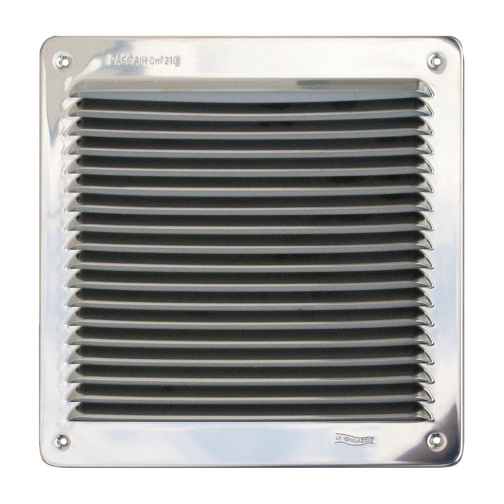 GRILLE VENT. FIRST228X228 INOX vue 1