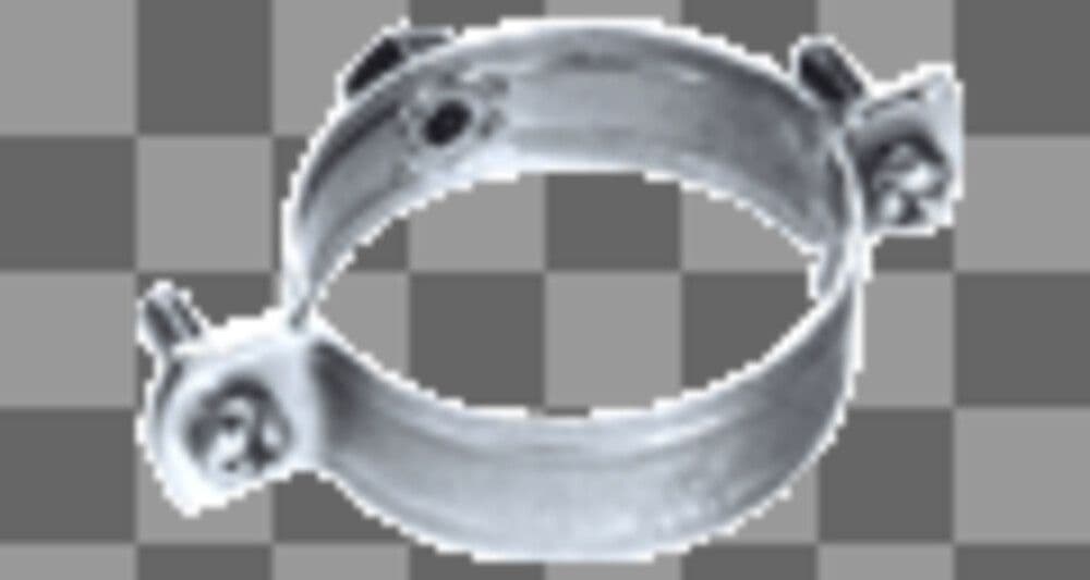 Rofix support de tuyau d'évacuation des fumées M8 D75 vue 1