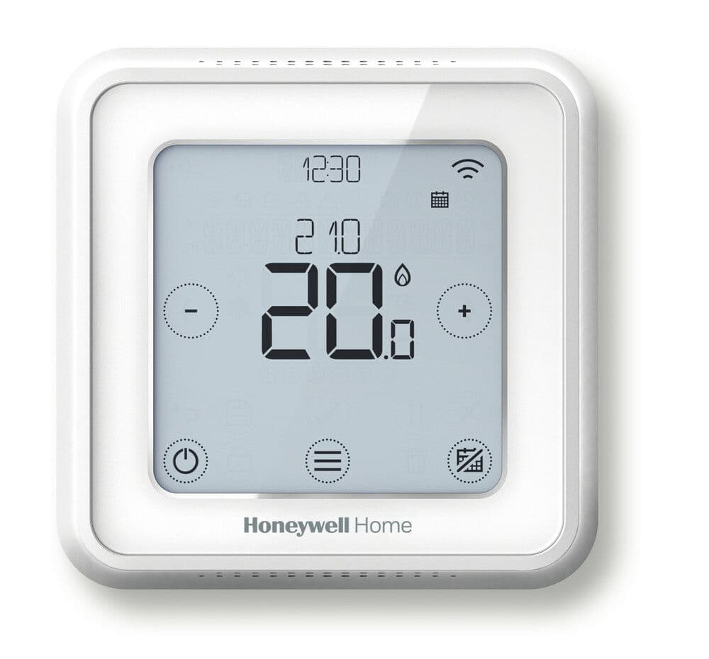 Honeywell Home thermostat intelligent programmable Lyric T6 filaire blanc vue 1