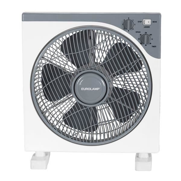 Ventilateur box carré Blanc - Gris diamètre 30 45W vue 1
