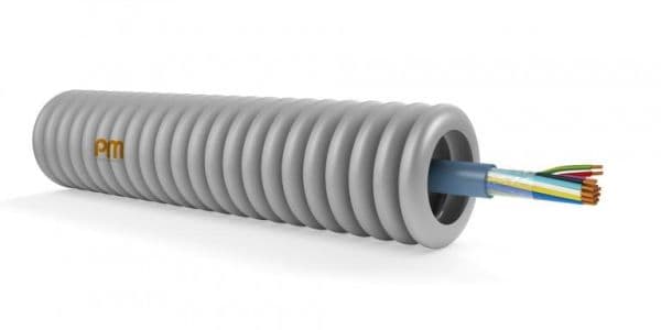 Tube précâblé Vvt 1 x 4 x 0.6 diamètre 16mm full Lsoh en rouleau de 100m classe CPR: CCA s1d1a1 vue 1