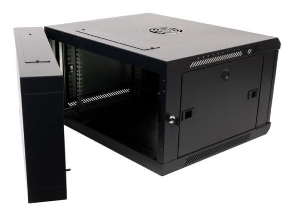 Rack 19" Noir 7U 600 x 6000 x 412mm 12.7kg Ral 9005 double section vue 1