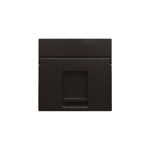 Enjoliveur data 1x RJ, couleur dark brown coated vue 1