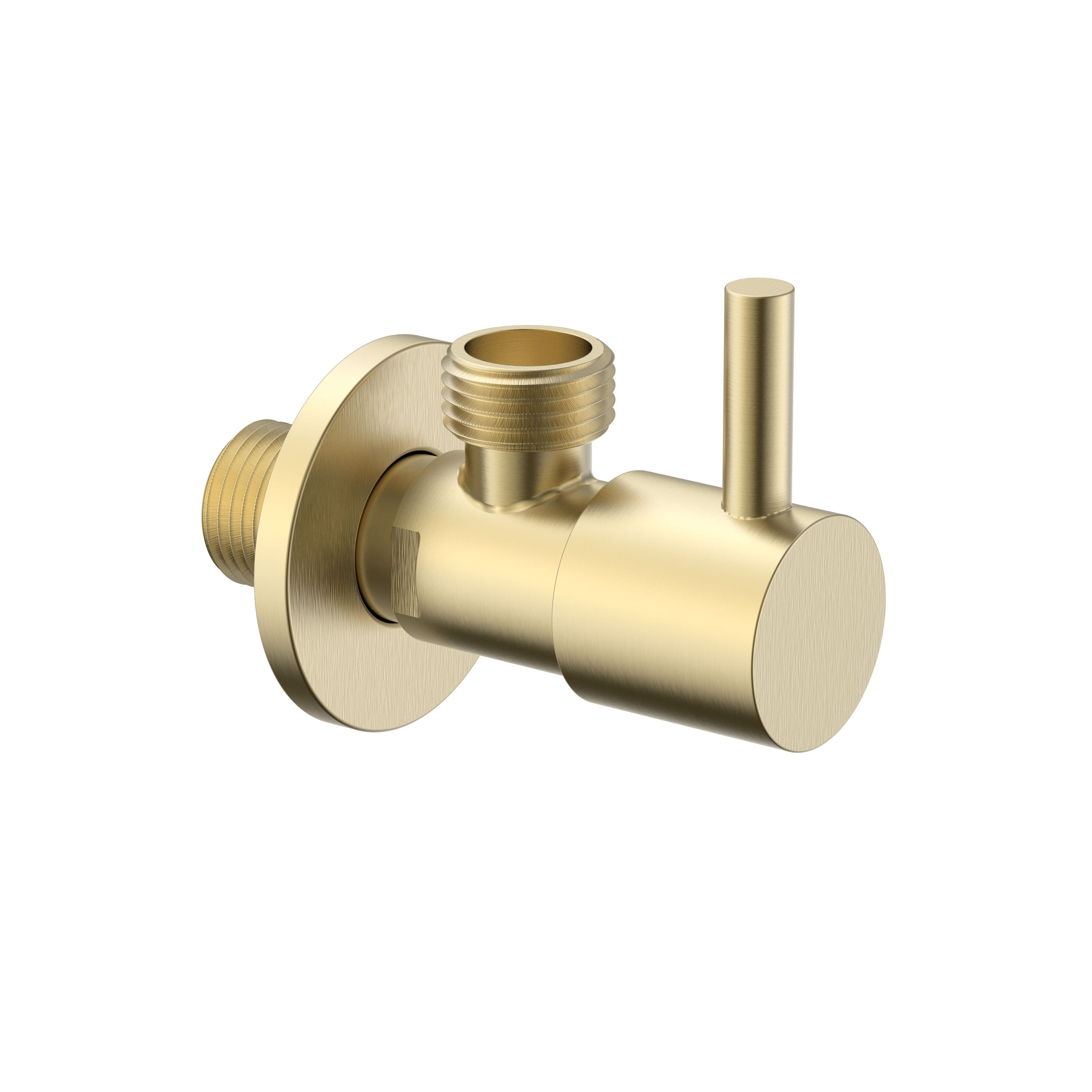 UNIFORMA ROBINET D’ARRÊT D’ANGLE – 1/2" X 3/8" – OR BROSSÉ (PVD) vue 1