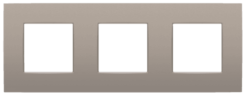 Plaque de recouvrement triple, entraxe de 71 mm, couleur Niko Intense bronze coated vue 1