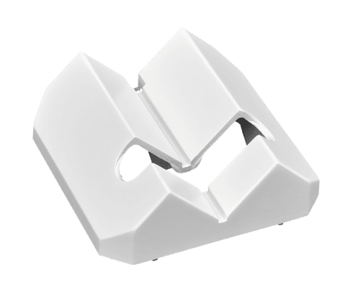 Socle d'angle pour Swiss Garde 4000, couleur blanc vue 1